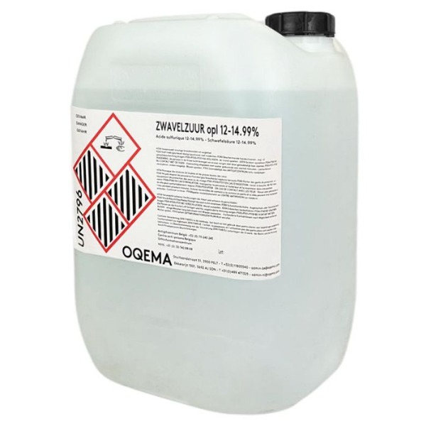 Zwavelzuur 15% vloeibaar pH- 20 Liter Zwavelzuur 15% vloeibaar pH- 20 Liter
